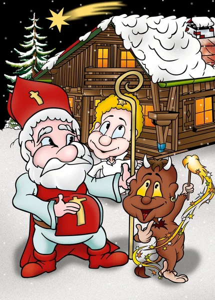 Dibujos animados Navidad —  Fotos de Stock