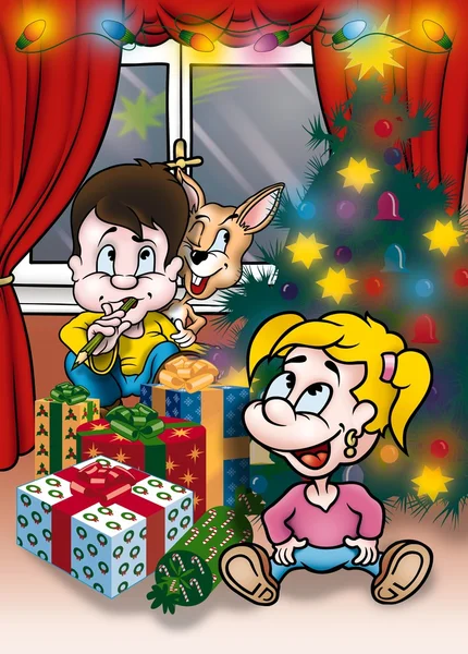 Christmas Cartoon — Stock Photo, Image