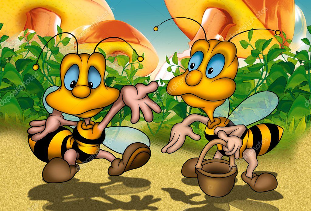 Two Bees Stock Illustration by ©dero2010 #6647455