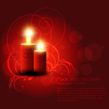 Vector candle clipart