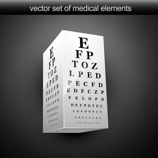 stock vector Eye chart