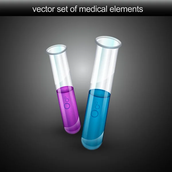 Vector test tube — Stock Vector