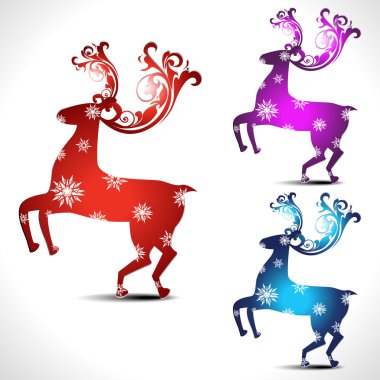 Artistic deer clipart