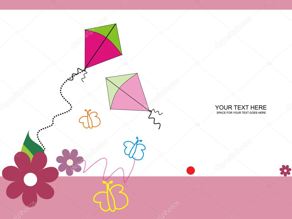 Vector colorful kite — Stock Vector © pinnacleanimate 5804952