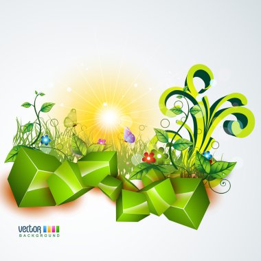 Vector nature background clipart