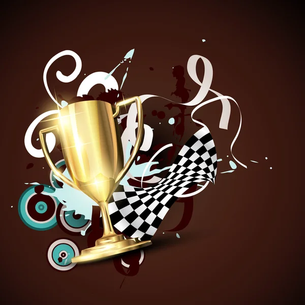 Trofeo de oro — Vector de stock