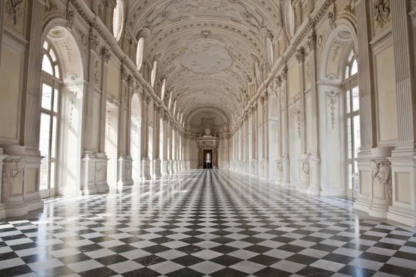 Ιταλία - βασιλικό παλάτι: Galleria di Diana, Venaria Εικόνα Αρχείου