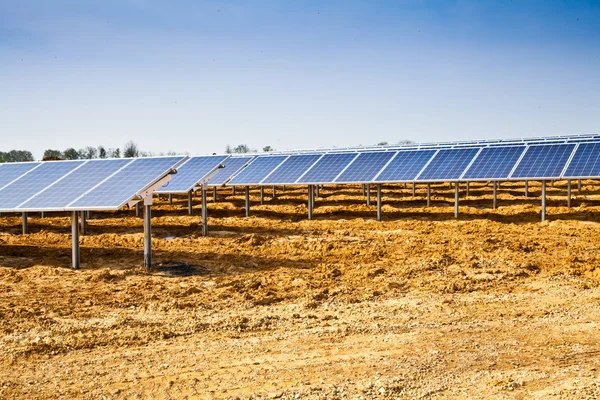 Solar panel plant — Stock Photo, Image