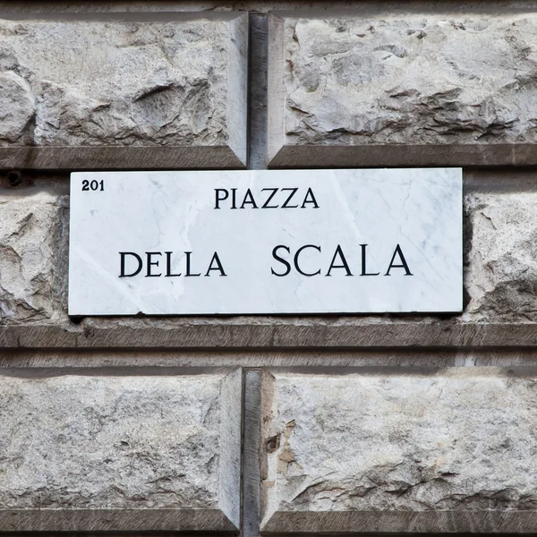Piazza della Scala — Fotografia de Stock