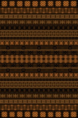 Brown African pattern clipart