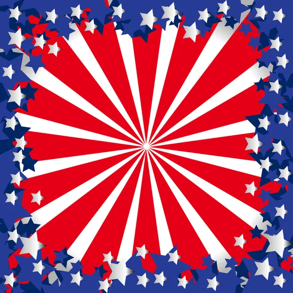 Bandiera americana stilizzata — Foto Stock