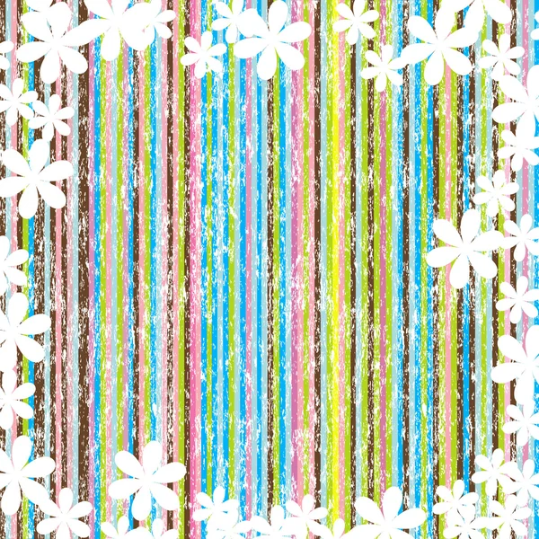 Grungy sfondo con fiori bianchi — Foto Stock