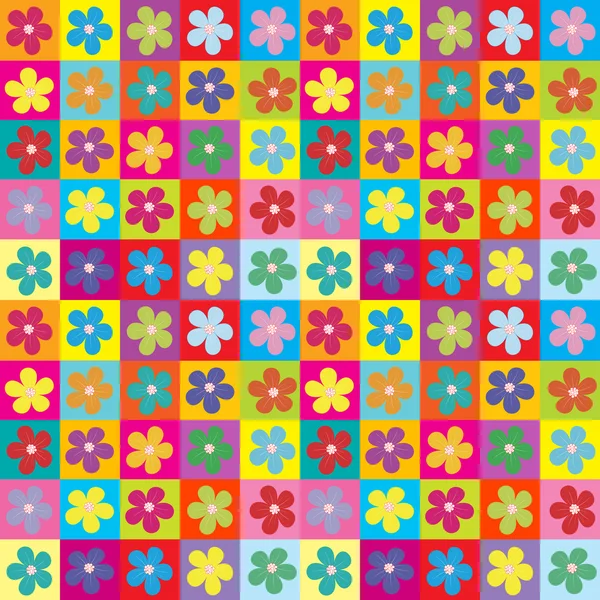 Papel de embrulho floral sem costura padrão — Fotografia de Stock