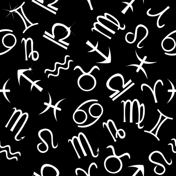 Pattern with astrological signs — Stock Photo, Image
