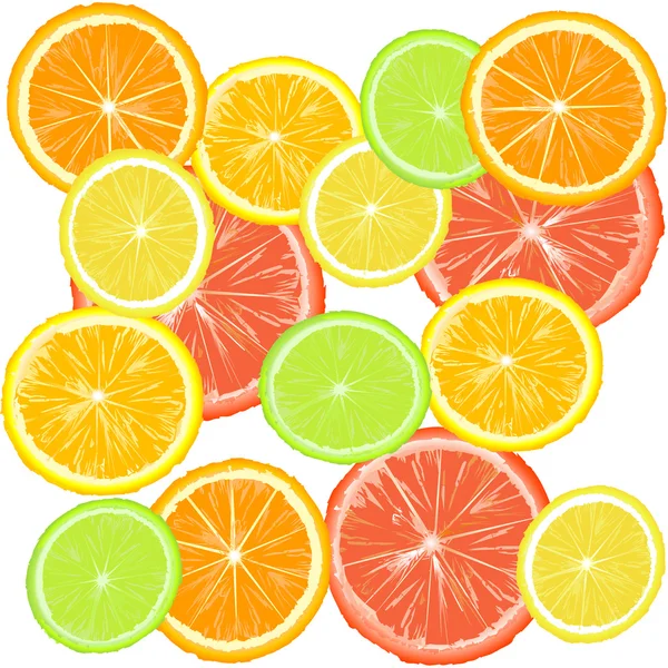 Bakgrund med citronsyra frukter — Stockfoto