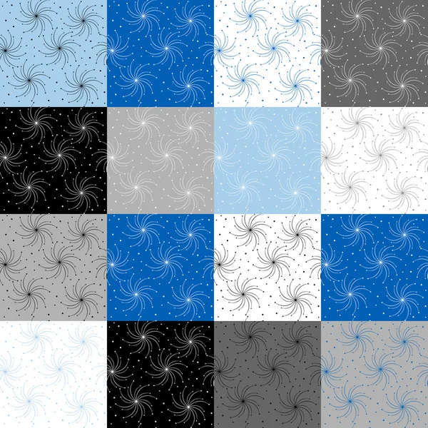 Patroon met dezelfde achtergronden in verschillende kleuren — Stockfoto