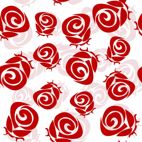 Fundo abstrato com rosas vermelhas — Fotografia de Stock