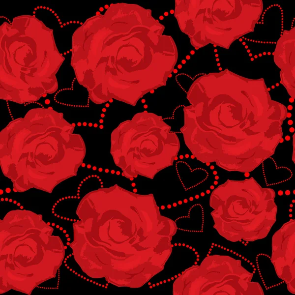 Фон з червоними трояндами — стокове фото