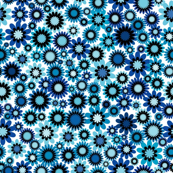 Fundo floral azul — Fotografia de Stock