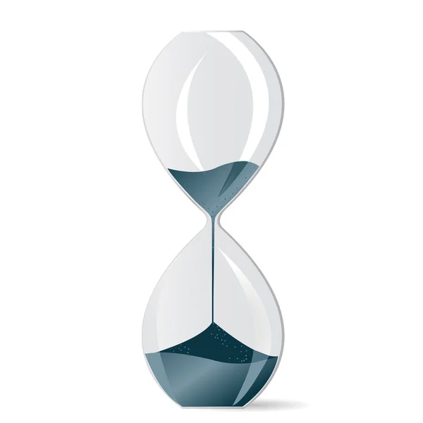 Hourglass with blue sand — Stock Photo, Image