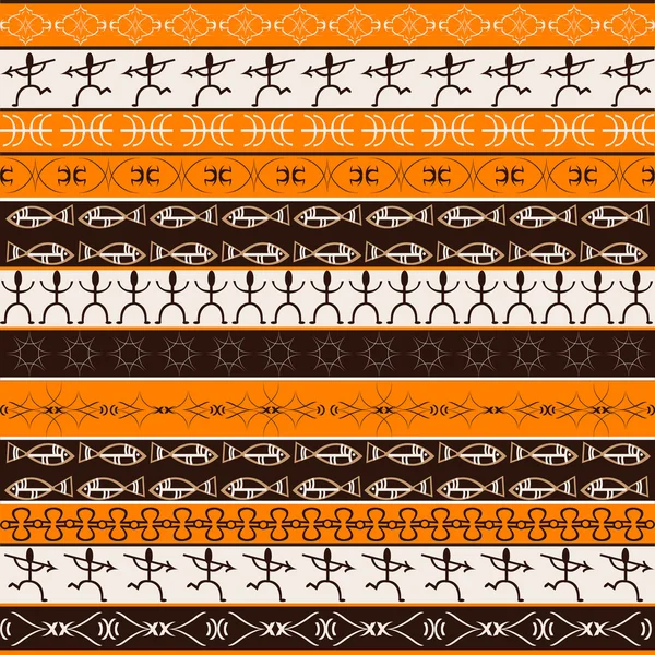 オレンジ色のアフリカ テクスチャ パターン — ストック写真
