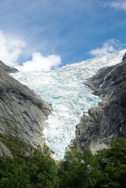 Льодовик Briksdale в Норвегії, Європа — стокове фото