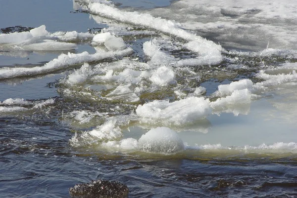 stock image Floating of ice in spring