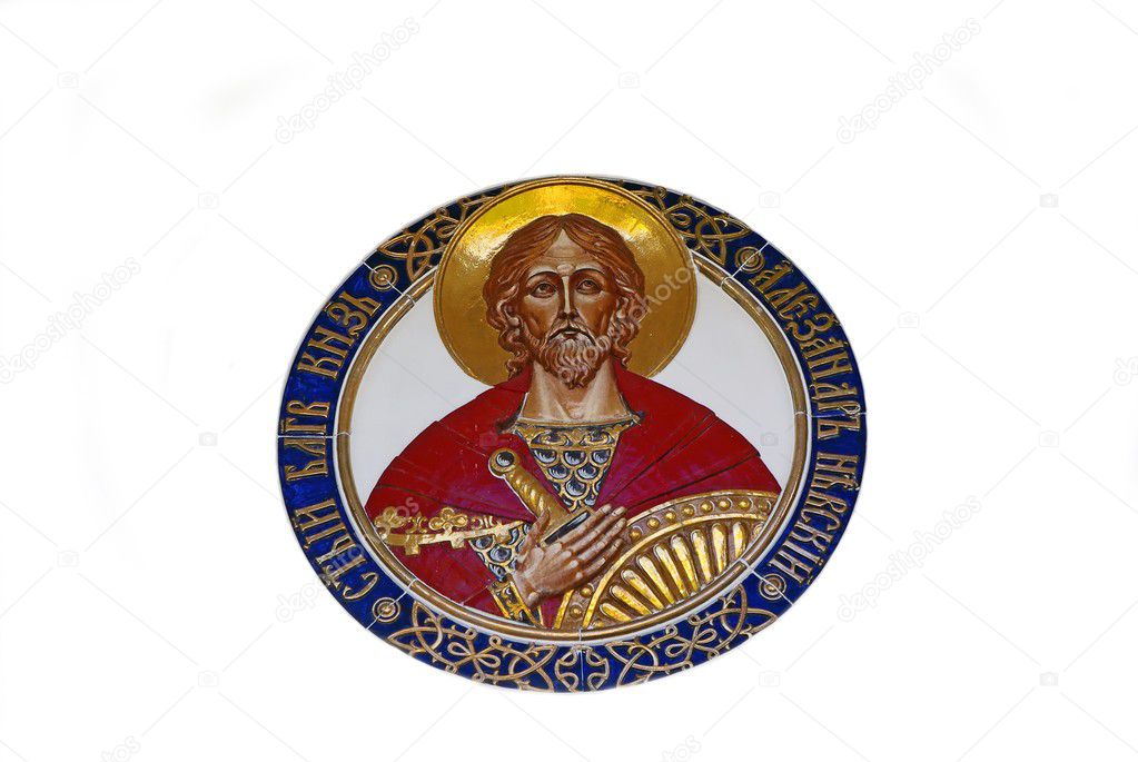 The icon of Saint Alexander Nevsky