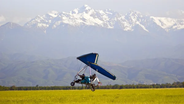 动力的滑翔机 免版税图库图片