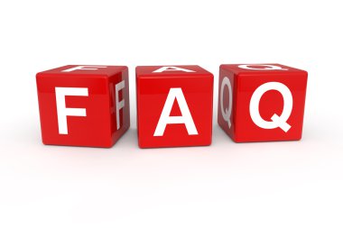 Faq cubes clipart