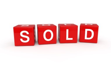 Sold cubes clipart