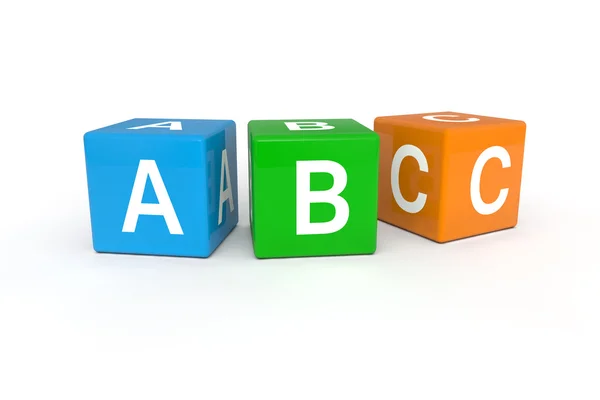 Abc cubes — Stock Photo, Image