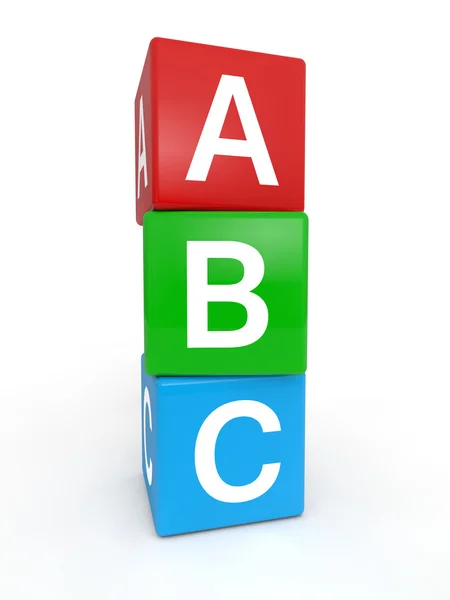 Abc cubes — Stock Photo, Image