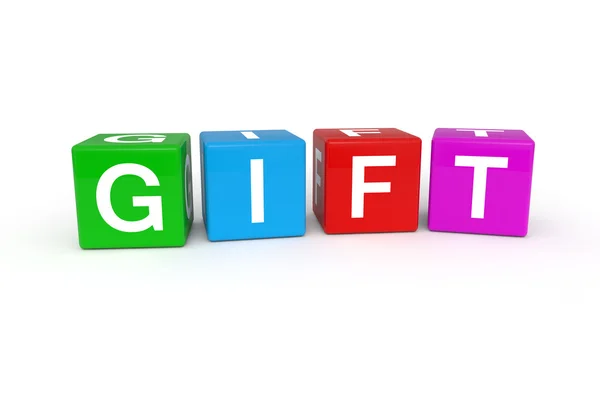 stock image Gift cubes