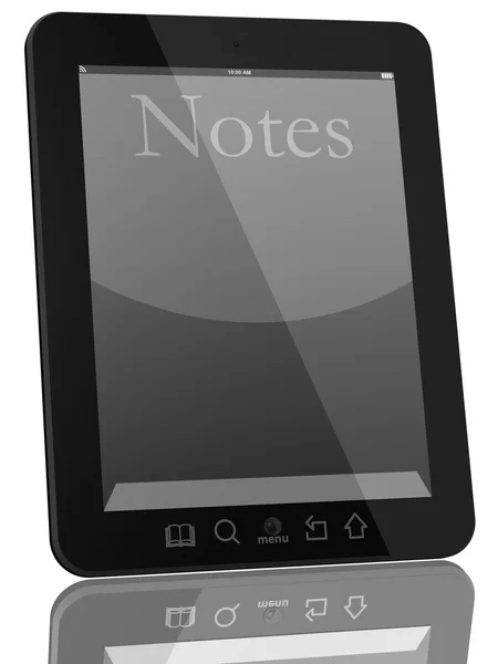 Tablet generico Computer e libro - Digital Library Concept — Foto Stock