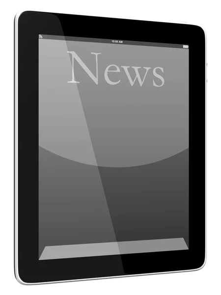 Neuigkeiten auf dem Tablet-PC — Stockfoto