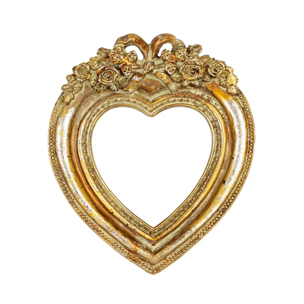 stock image Old Love In Heart Picture Frame