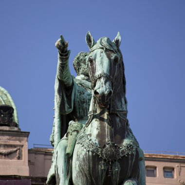 Monument of Duke Mihailo Obrenovic, Belgrade clipart