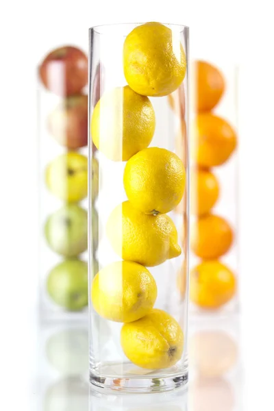 Group of fruit: Lemons, Oranges, Appless — Stock Photo, Image