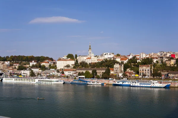 Belgrado, capitale della Serbia, vista dal fiume Sava — Foto Stock
