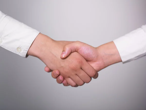 Handshaking - teamwerk — Stockfoto