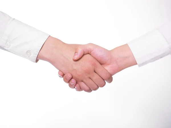 Handshaking - Trabalho em equipe — Fotografia de Stock