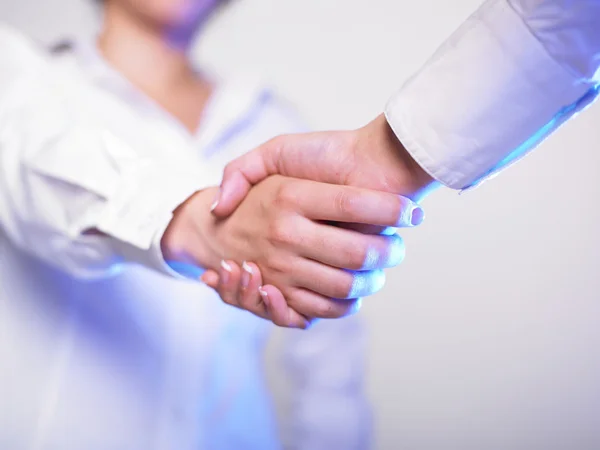 Handshake handskakning — Stockfoto