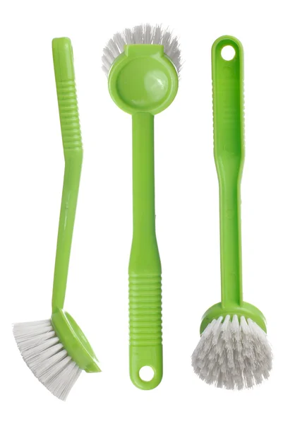 Green toilet brush — Stock Photo, Image