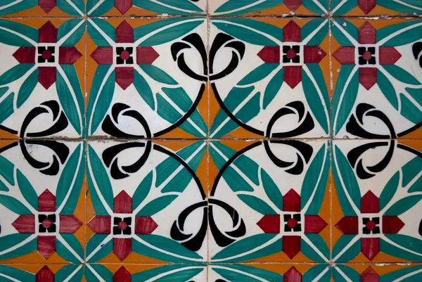 Vintage spanish style ceramic tiles — Stock Photo, Image