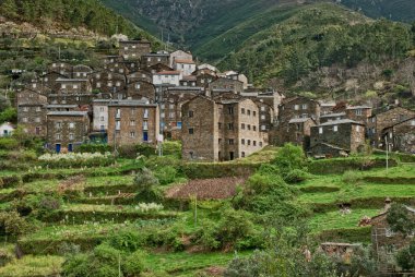 Portekiz eski dağ köyü