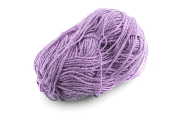 Blue knitting wool — Stock Photo, Image