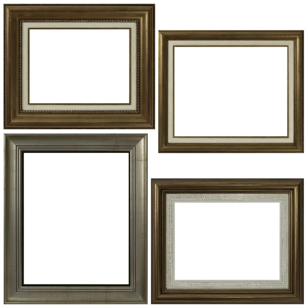 Four antique picture frames — Stock Photo, Image
