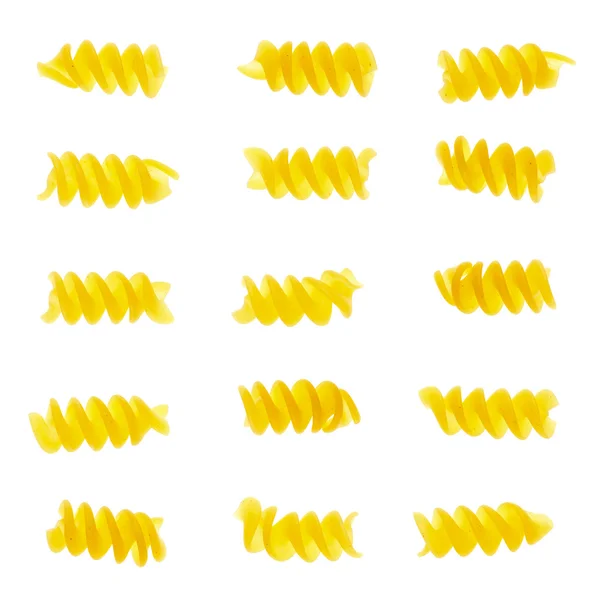 Uppsättning fusilli pasta — Stockfoto