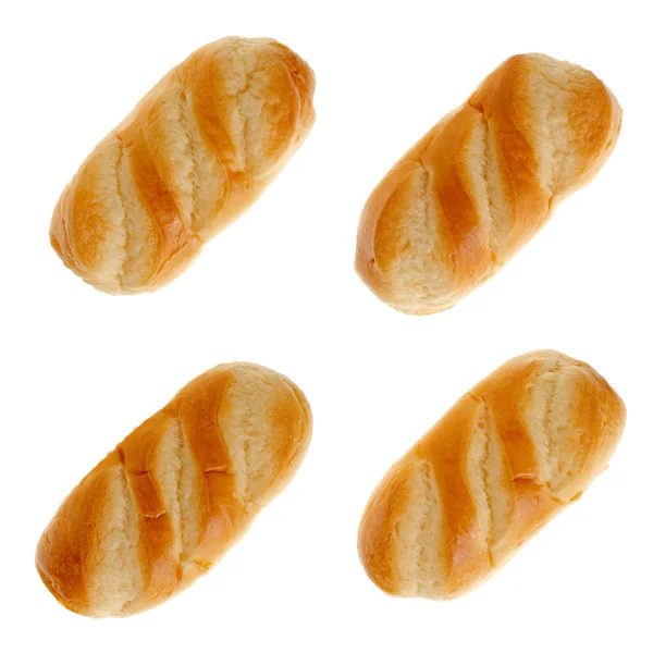 Conjunto de quatro pão de leite — Fotografia de Stock